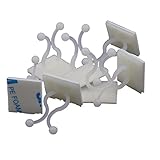 Yongcun 10mm Self Adhesive Twist Lock Cable Management Wave Locks Adhesive Curly Lock on Adhesive Ba
