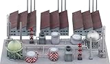 ピットロード 1/700 スカイウェーブシリーズ ストラクチャーセット7 工場・プラント設備 プラモデル SW21 (情景)