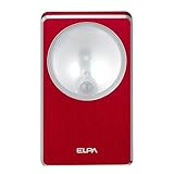 ELPA LEDナイトライト 明暗&人感センサー マグネット付 レッド PM-L212(RD)