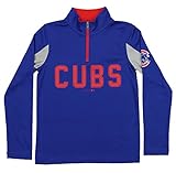 MLBユースBoys 1 / 4 Zipパフォーマンスロングスリーブトップ、さまざまなチーム Small (8)