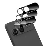For Xperia 10 VII カメラフィルム レンズ保護フィルム 強化ガラス【9H強度】耐衝撃 飛散防止 キズ防止 高透過率 指紋・汚れ防止 気泡ゼロ 露出オーバー防止 簡単貼り付け ブラック