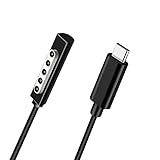 Sisyphy USB TYPE C to Surface RT Pro1 Pro2 急速充電ケーブル 1m、15V/3A 45W PD USB-C充電器必要、マイクロソフト Surface Pro RT 1/2 Surface 1512 1516 1536タブレット対応