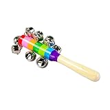 trendinao 2017キュートカラフルな木製ベルOrff Instruments Baby Rattles Percussion文字列のベル