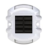 Lixada ダイカストアルミ ソーラーパネル照明 センスLED ロードスタッドランプ 庭の景色 通りの通路用