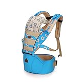 （レーチャミ）le charme 抱っこひも 赤ちゃんの抱っこ紐 メッシュ 軽量 通気性良い おんぶひも ブルー