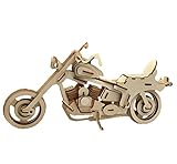 夢の空　木製3D 立体 DIYパズルジグソー　積み木 セット 手芸 手作り シミュレーション模型アクティビティ 組み立て ハレーオートバイ 色を塗ることできる　お誕生日、進学お祝いプレゼント　飾り物 