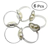 BESTOMZ 6pcs Napkin Rings Napkin Holder for Party Dinner Wedding Table Decoration