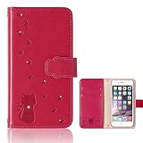COVERARY iPod touch 第6世代 第7世代 ケース 手帳型 アイポッド スマホケース ローズ 全機種対応 猫 ねこ 肉球 100060857