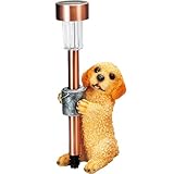 ソーラーライト　ドッグオーナメント付き プードル