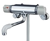 ミズタニバルブ 【浴室用シャワー混合栓】 壁付サーモシャワー水栓 グレーハンドル MB700BK