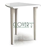 42 テーブル A-Plus ライト (WH) クォーター テーブル ホワイト テーブル aaaa01760 おしゃれ ホワイトテーブル コーナーテーブル ミニテーブル ガーデニング台 コレクションテーブル (ホワイト) 国産品