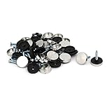 uxcell ミラースクリューネイル プラスチック ステンレス 18 x 24mm 3.5mmダイアスレッド 28個入り