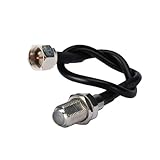 Bingfu Fメスバルクヘッドマウントto Fオスケーブルrg174 Coax – 11.81 "使用( 30 cm )