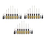 Stanley 60 – 100 10 Piece標準Fluted Screwdriver SetQty割引 3 ブラック 60-100-3