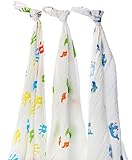 Wegreeco Organic Cotton Muslin Swaddle Blanket - - Muslin Receiving Blanket by Wegreeco