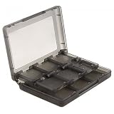 リタプロショップ® カードケース 3DS 最大22枚収納 SD2枚 microSD2枚 ペン2本 ソフト 収納ケース (クリアブラック)