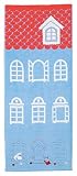丸眞 フェイスタオル Moomin リトルミイ 34×80cm 家の前のリトルミイ 綿100% アップリケ刺繍 1405013800