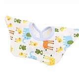 幼児　赤ちゃん　回転360°　花形　ヘッド　スカーフ　バンダナ　唾液タオル　ビブ　よだれかけ　全8色 動物