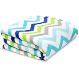 Soft Baby Zig Zag Blanket Multi-color by Little Starter [並行輸入品]