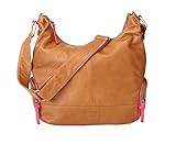 OiOi Leather Hobo Diaper Bag - Tan & Pink by OiOi