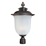 Maxim Lighting 3091FCCH, Cambria Cast 3-Light Outdoor Pole/Post Lantern, Chocolate [並行輸入品]