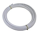 Malida Size 1/4 Inch, 10 Meters 30 feet Length Tubing Hose Pipe for RO Water Filter System white [並行
