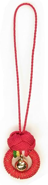 Igakumi Cord, Protection Strap (Red), Traditional Craft, Made in Japan, Pure Silk - 1