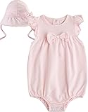 [Vaenait Baby]100%綿ベビー服女の子ロンパース肌着ボディスーツカバーオール帽子付きBaby Ring S