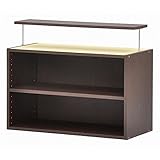 上置き(カスタマイズ家具用上台) 単品 【幅78.8cm×奥行37.5cm×高さ49cm】 エイ・アイ・エス 『エシカ』 W800 ブラウン【代引不可】 ds-1810824