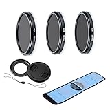 カメラアクセサリーバンドルセット 富士フイルム XF10 デジタルカメラ用 ND2 ND4 ND8フィルターセット アダプターリング ブラックフィルターポーチ