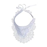 Tovadoo ベビー よだれかけ　コットンブレンド　レース　花柄　ファッション　キュート　おしゃれ　出産祝い　プレゼント 四色入　31cm*31cm*19cm