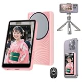 Forlarme 自撮りモニター - マルチ機能ポータブルVlog撮影用、マグネット式ワイヤレス外接ディスプレイ、ブルートゥース撮影ボタン付、iOS/Android 対応スマホ・ブログ セルフィー モニター画面