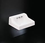 KOHLER K-2703-EH-0 Hampton Wall-Mount Bathroom Sink, Less Faucet, White [並行輸入品]