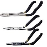 ロング ノーズ プライヤー ラジオペンチ 280mm 狭いところの作業 など (3種セットB)