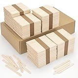 WISYOK 木製アイスキャンディースティック クラフト用 4.5インチ 木製クラフトスティック ロリポップスティック おやつスティック アイスクリームスティック クリエイティブなデザインやDIYクラフト、ホームアートプロジェクト用 2400本