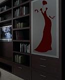 ダミーモデルファッションワードローブトレンドスタイリッシュドレスガールズメス子供部屋子供壁アートステッカーデカールg9040