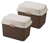 JEJ ルームパック 2個組 620 収納庫 ストッカー ブラウン 620 (BR) 9502758