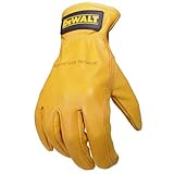 Dewalt DPG31M Grain Cowhide Driver Work Glove with Keystone Thumb, Medium [並行輸入品]