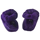 北欧デンマーク MELTON(メルトン) 高級 コーデュロイ【綿100%】 ブーティー パープル 6か月 - 9か月 18-19