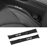 シート隙間クッション 隙間埋め CX-60 に適用 車用 シートサイド クッション 落下防止 小物放置 車内 カー用品 運転席+助手席 2本入り (ブラック, CX-60 に対応)