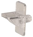 ヒルマングループの52052 1 / 4 - Inch Squareシェルフpin-clearプラスチック、15-pack 52052 1