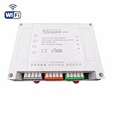 スマートスイッチ、HEANTTV sonoff 4ch wifiリモートタイマースイッチ、ランプ/電動ファン/アプライアンス、   DIYワイヤレスホームスイッチ経由でAndroid iphone (