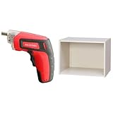 『電動ドライバー 充電式 RD110-R レッド』と『カラーボックス 1段 幅41.5×奥行29×高さ30.5cm オフホワイト CX-1』のセット