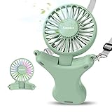 2020年 首掛け扇風機 携帯扇風機 折り畳み式 手持ち扇風機 ハンディファン 3350mAh PSE認証済 最大動作時間15.5h 折り畳