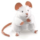 Mouse Hand Puppet, White