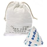Pee-pee Teepee Text White - Laundry Bag by Beba Bean