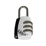 ハイロジック:ABUS 3段文字合ワセ錠 ホワイト GS-804