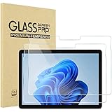 ProCase Surface Go フィルム 4/3/2/1適用 10.5インチ 2枚 強化ガラス 自然吸着 油汚れ防止 貼り付け工具付き HD透明度