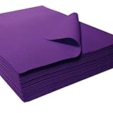 アクリルフェルトシート9 " x 12 " : 25個、パープル