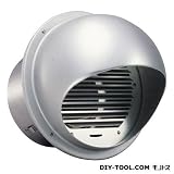 西邦工業 アルミ製換気口セルフード同芯ガラリ型低圧損逆風防止ダンパー付 （SFXC100）